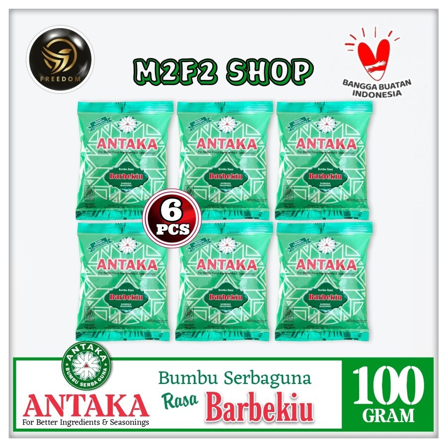 

ANTAKA Bumbu Tabur Serbaguna Aneka Rasa Barbekiu Sachet - 100 gr (Kemasan 6 Sachet)