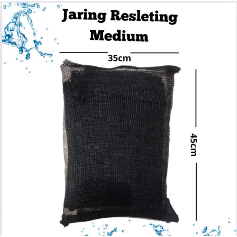 JARING KANTONG MEDIA FILTER KOLAM AQUARIUM JARING RESLETING SIZE L / M / S / SS ( mini )
