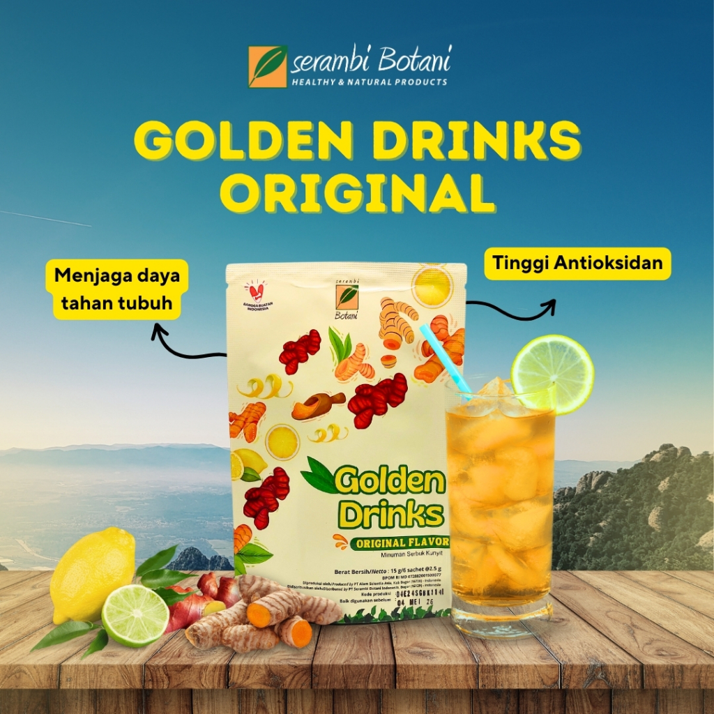 

Minuman Bubuk Kunyit Asli Murni Jamu Herbal Kunyit Jahe Merah Temulawak Vitamin C (Golden Booster)