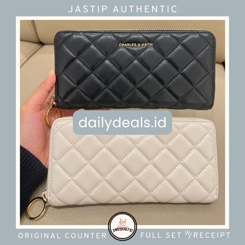 #6-10770637 Cressida Quilted - Jast[p] CK ORIGINAL COUNTER LONG WALLET DOMPET PANJANG STORE AUTHENTI