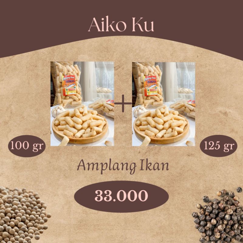 

Amplang Ikan 100gr + Amplang Ikan 125gr