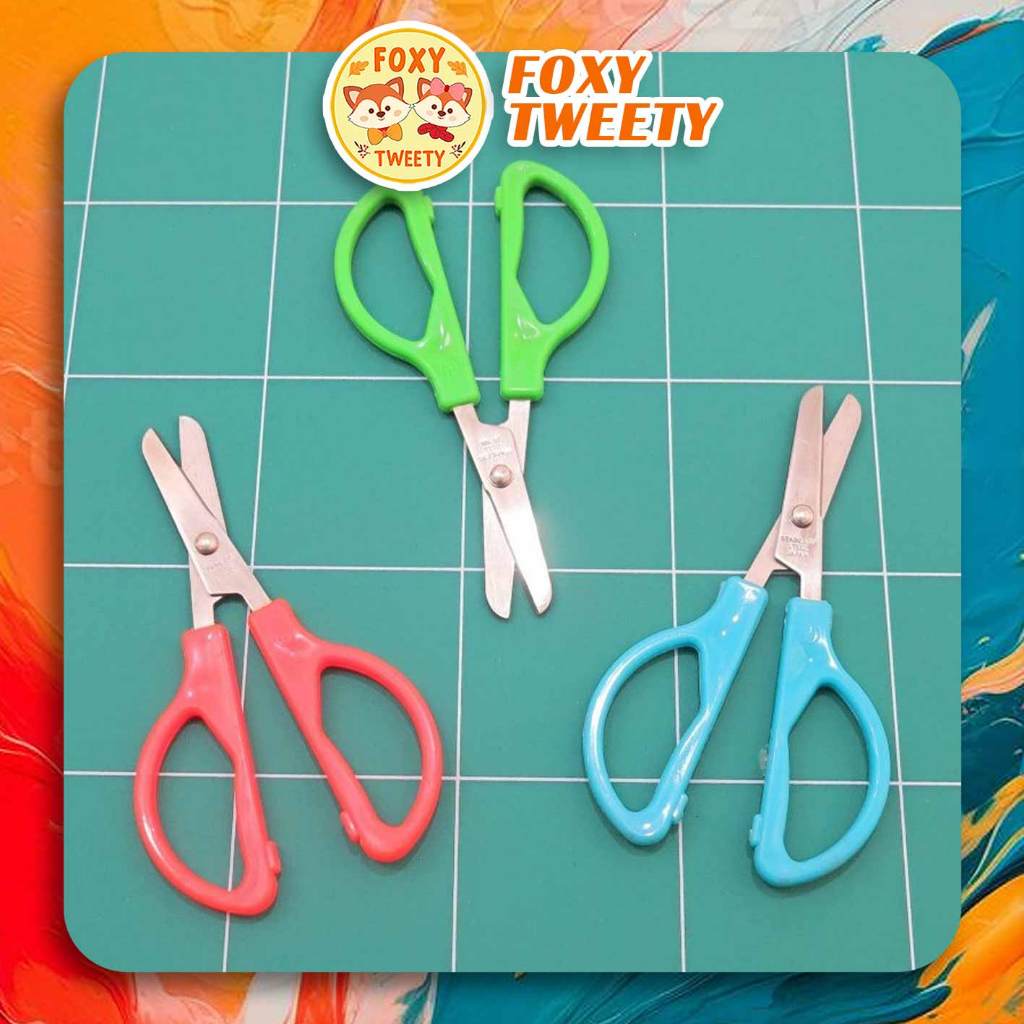 

Gunting Kertas Kecil Warna 4 Inch / Gunting Murah SSS Gunindo / Gunting Warna 4 inchi
