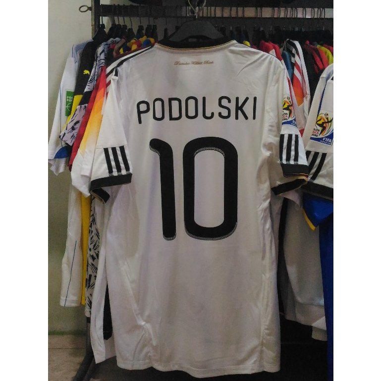 Jersey Bola Retro GO Germany Jerman 2010 Home Piala Dunia PODOLSKI 10