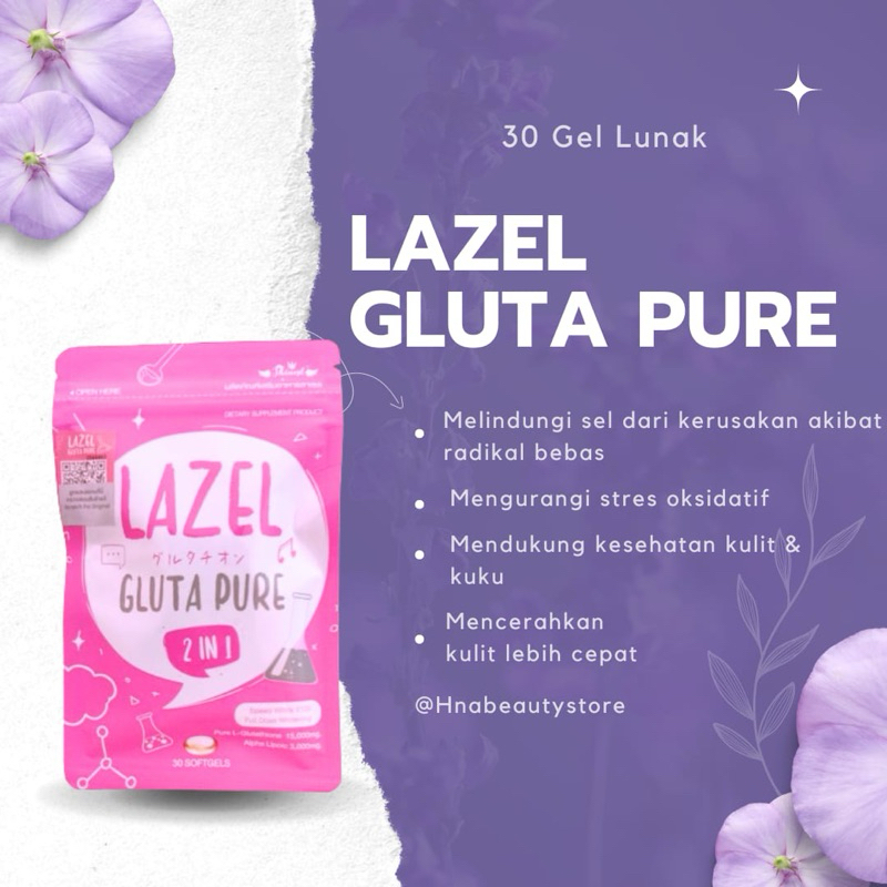 GLUTA LAZEL PURE 2 IN 1 NEW ORIGINAL THAILAND