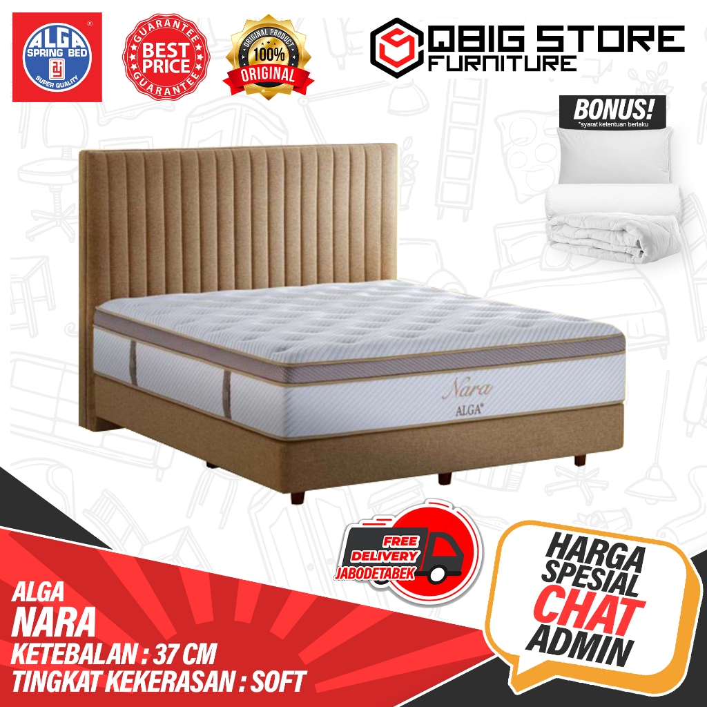Kasur Springbed Alga Nara Spring bed Matras Set