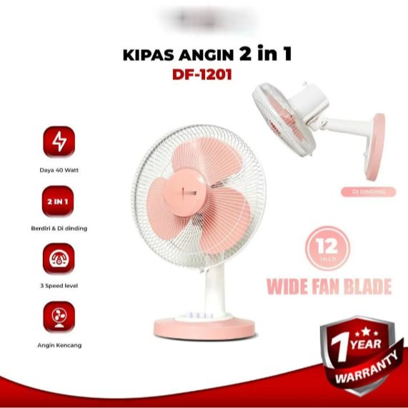 Kipas Angin 2in1 ADVANCE DF1201
