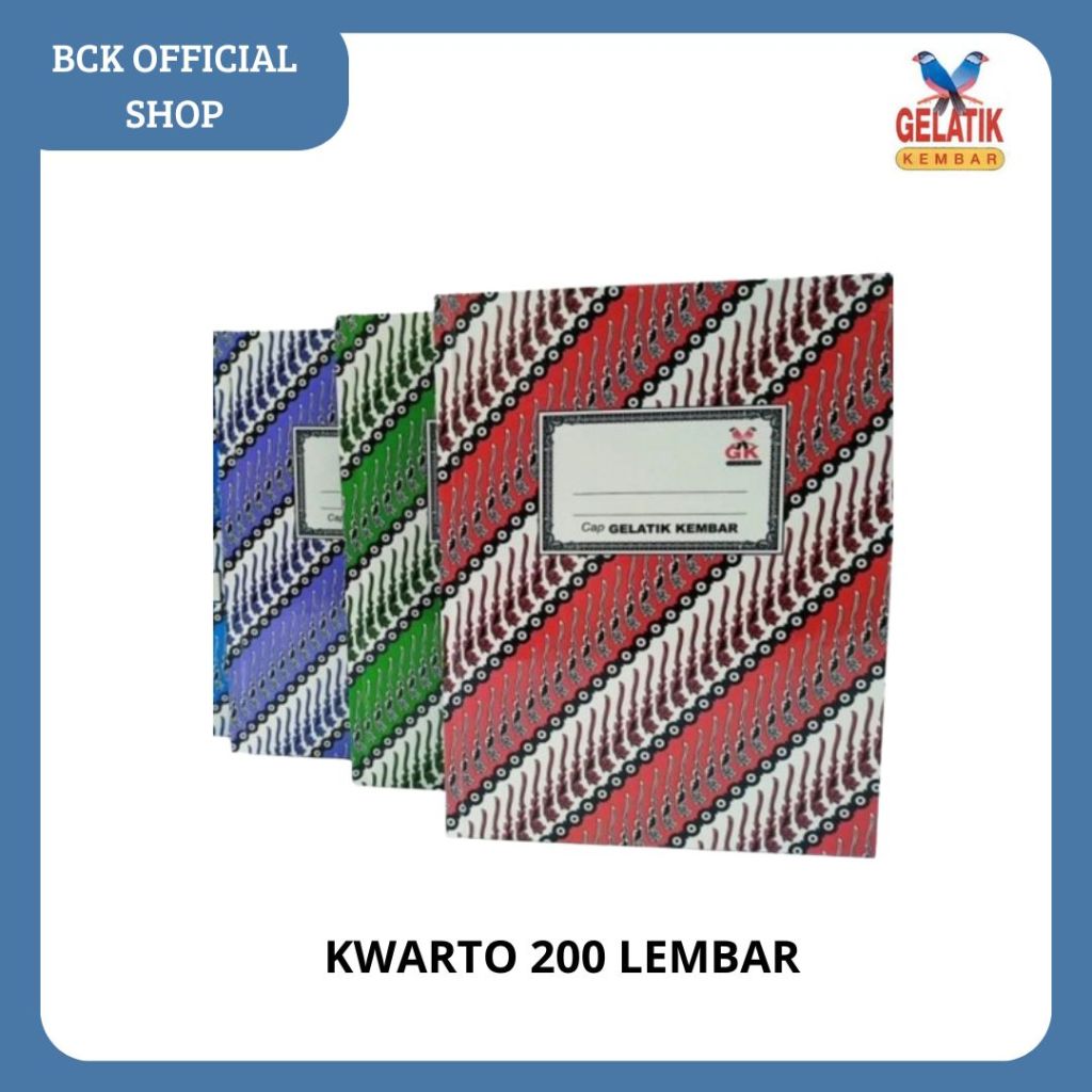 

Buku Gelatik Kwarto 200 Lembar (pcs)