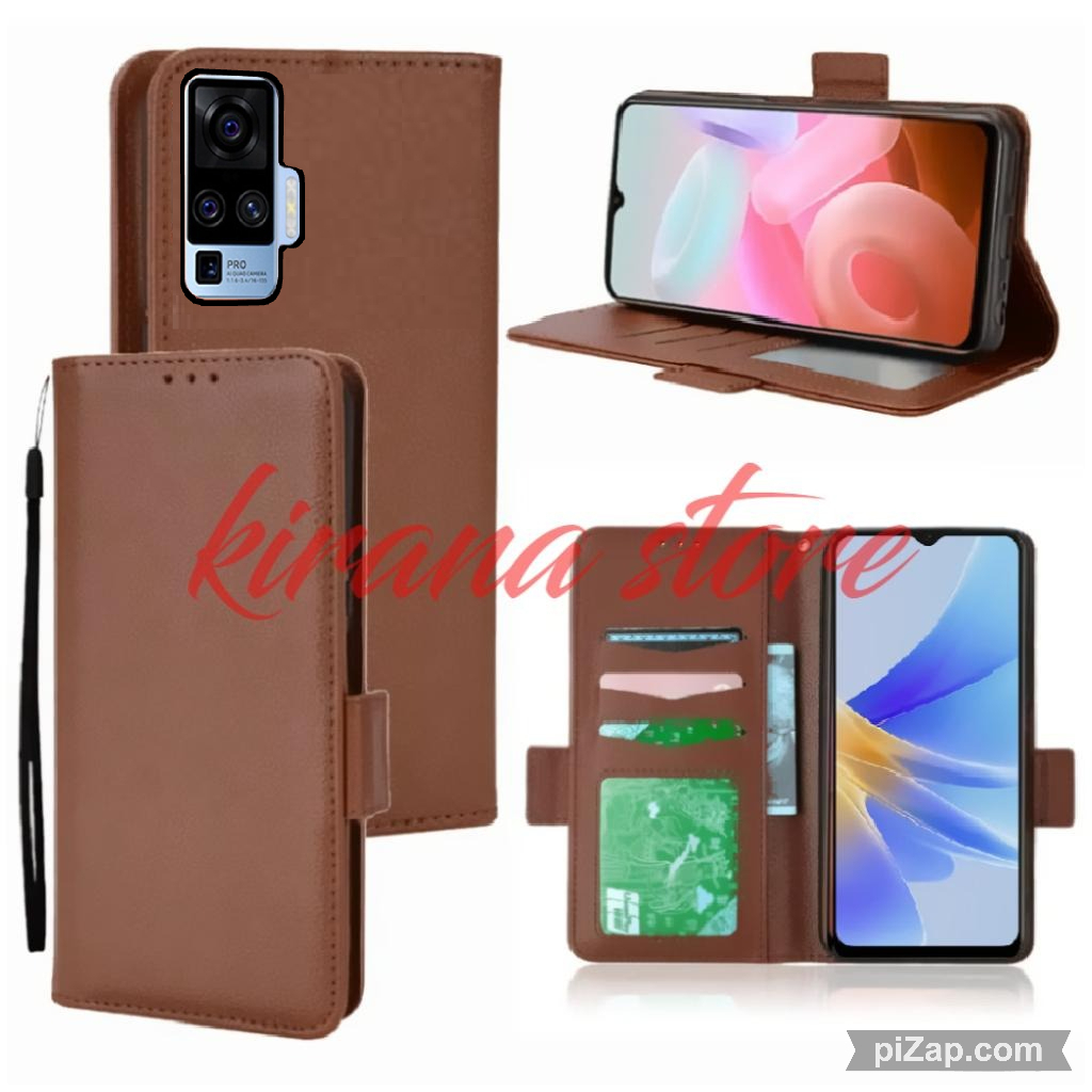 Case Dompet Hp Vivo X50 Pro Vivo X50 Case Dompet Casing HP Flip Kulit Case Wallet Leather Cover