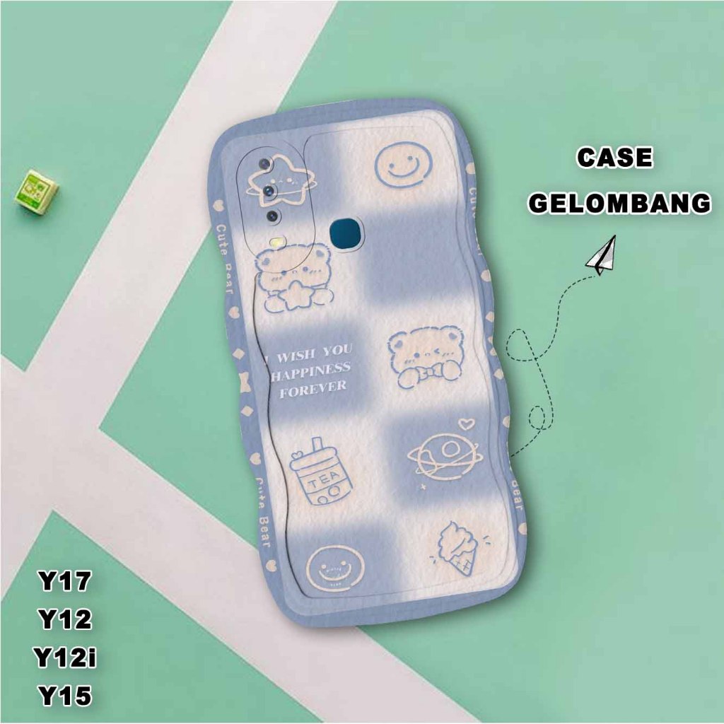 Case Hp - Gelombang Vivo Y17- Vivo Y12 - Vivo y12i - Vivo Y15 -  Casing Hp Gelombang Vivo Y17- Vivo 