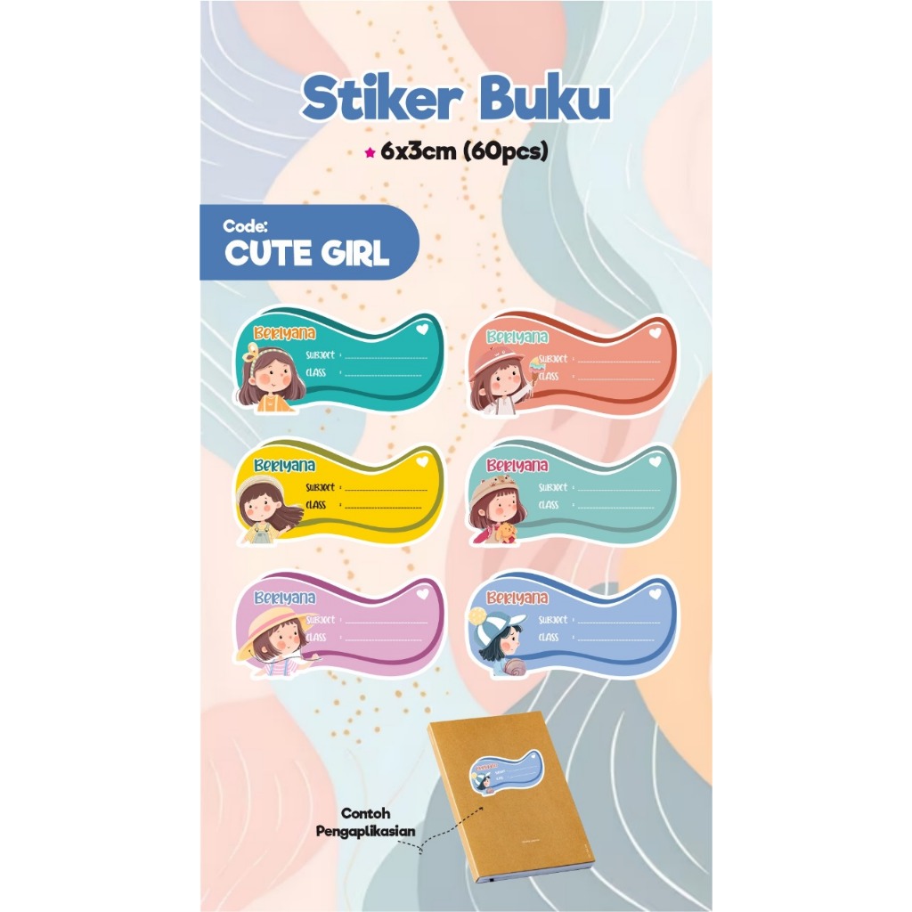 

STICKER BUKU WATERPROOF