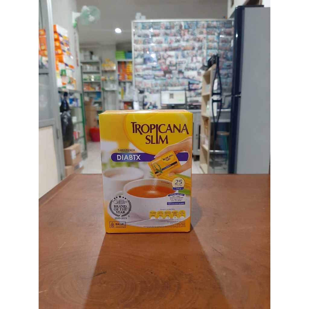 

Tropicana Slim Sweetener Diabtix 100 Sachet, 50 Sachet, 25 Sachet