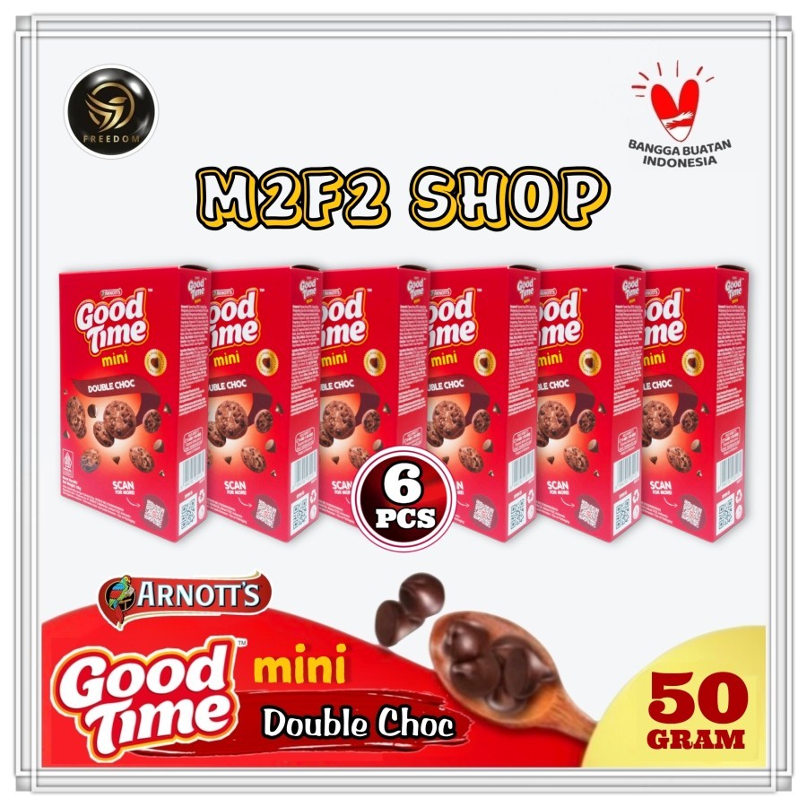 

Good Time MINI Double Choco Chips Cookies | Kukis Cokelat - 50 gr (Kemasan 6 Pcs)
