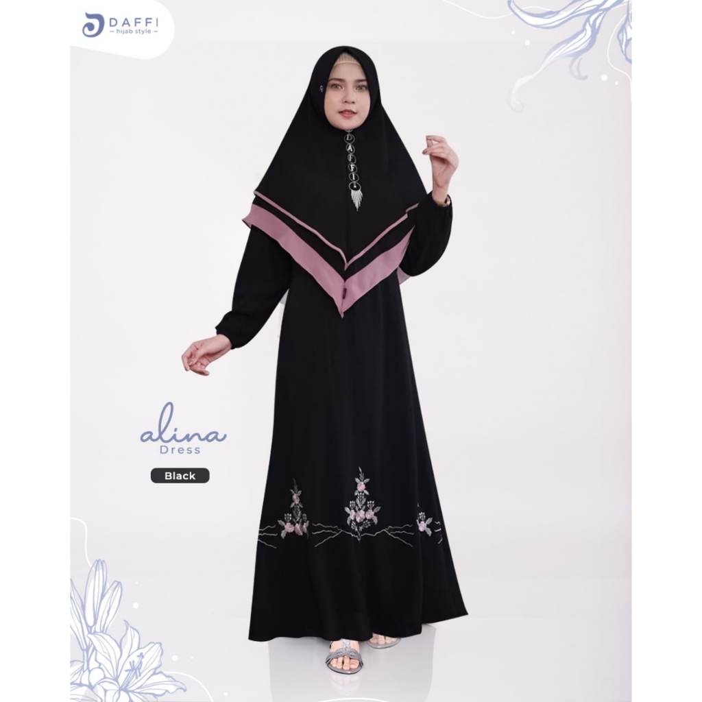 Gamis Alina Series Daffi gamis busui friendly berkualitas ORI Daffi