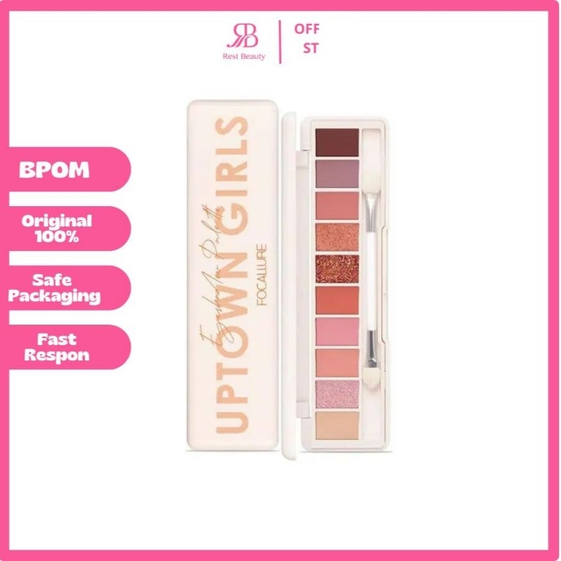 FOCALLURE - Uptown Girl Staymax 10 Color Eyeshadow Pallete