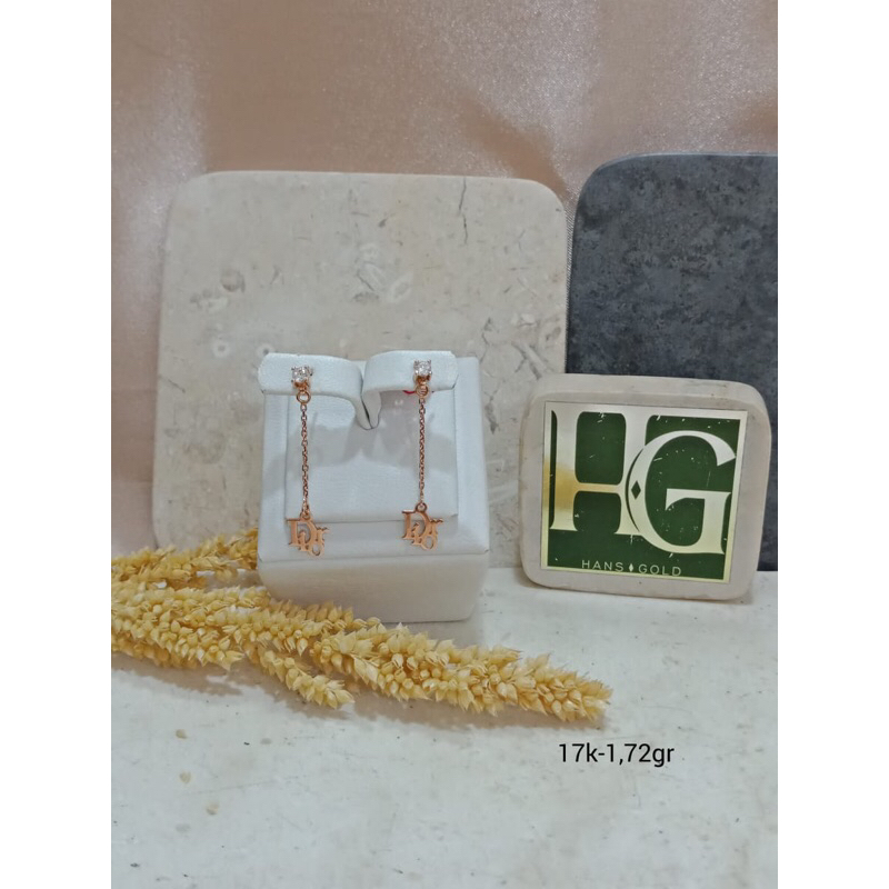 Anting Fashion Rose Gold 17K