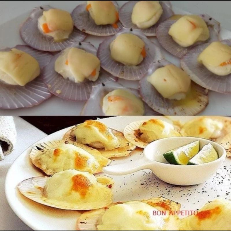 

Baked 4 Cheese Scallops 10 pcs