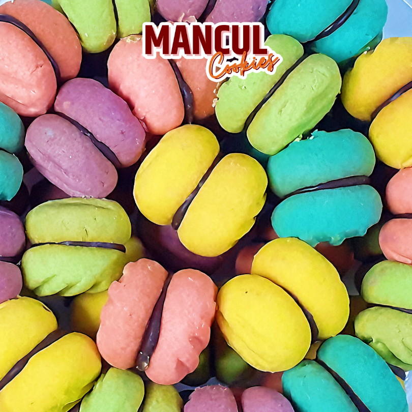 

Machoroon Mancul Cookies - Kue Kering Choco Warna Warni (Bukan Macaron Macarone Makarun Macaroons)