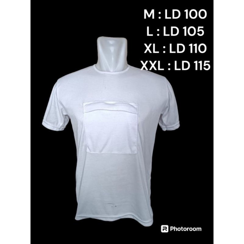 kaos haji saku depan / kaos oblong haji umroh saku depan murah