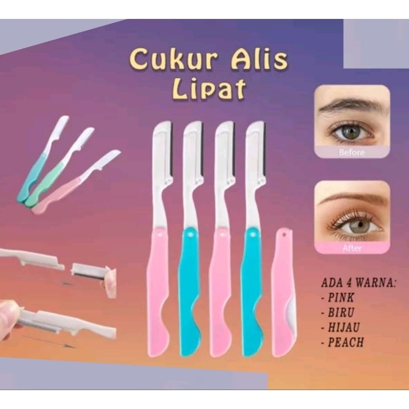Pisau Cukur Alis / Eyebrow Shaver / Cukur Alis Lipat / Cukuran Alis Rambut
