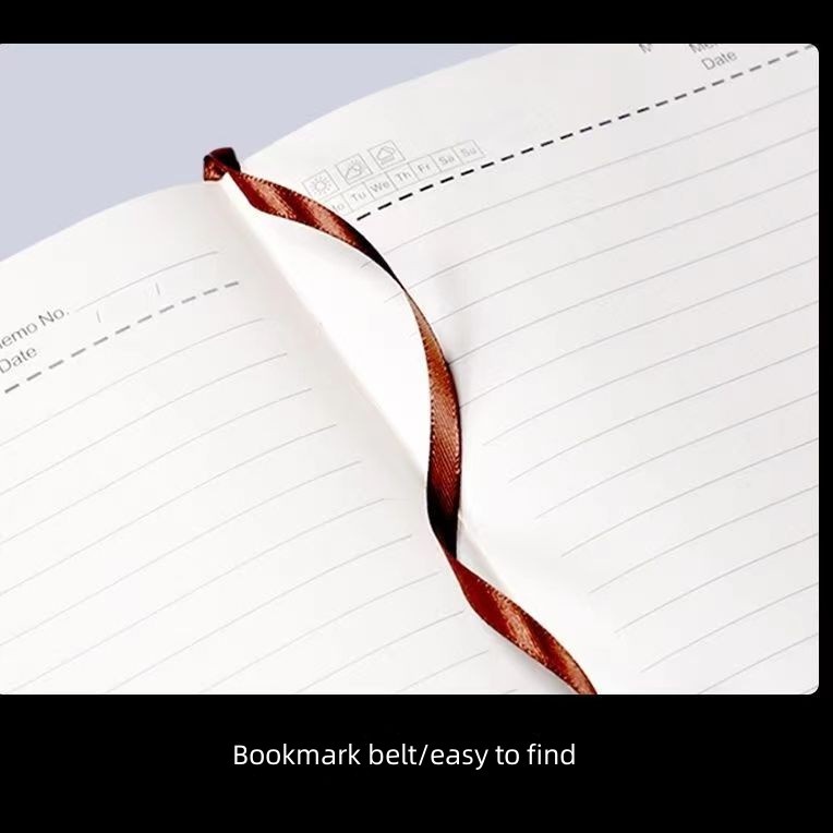 

[Whispers] Premium KantorBuku Planner A5 Sampul Kulit Asli Agenda Rapat + Catatan Kerja + Studi