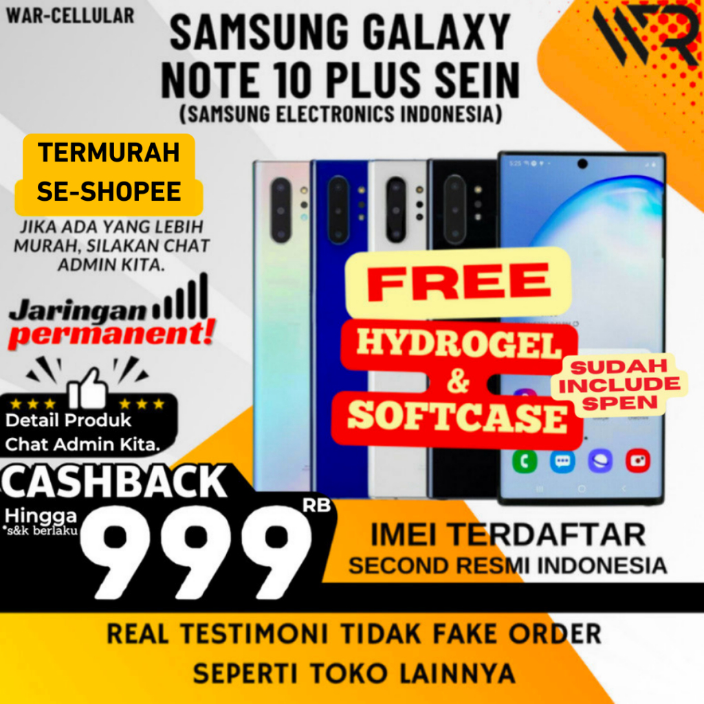 SEIN | Samsung Note 10 Plus | Note 10 | Note 9 | Second Resmi Fullset