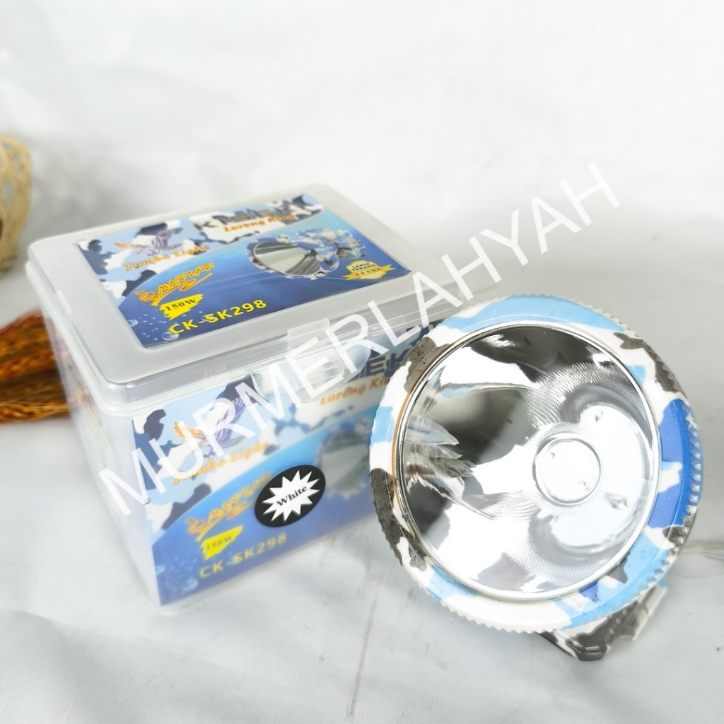 Senter Kepala Kiseki Loreng King 150W CK SK298 / Head lamp CK-SK298 cahaya putih SK298 150 Watt