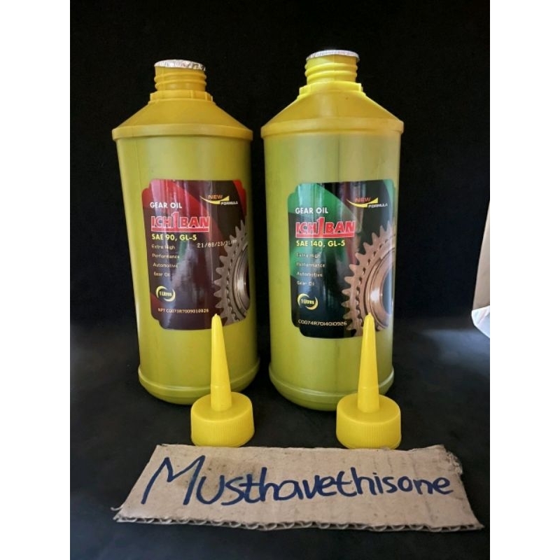 ichiban gear oil / oli gardan ichiban / oli transmisi sae140 sae90 1liter 1l