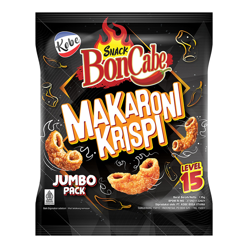 

Kobe Snack BonCabe Makaroni Krispi Level 15 135 g