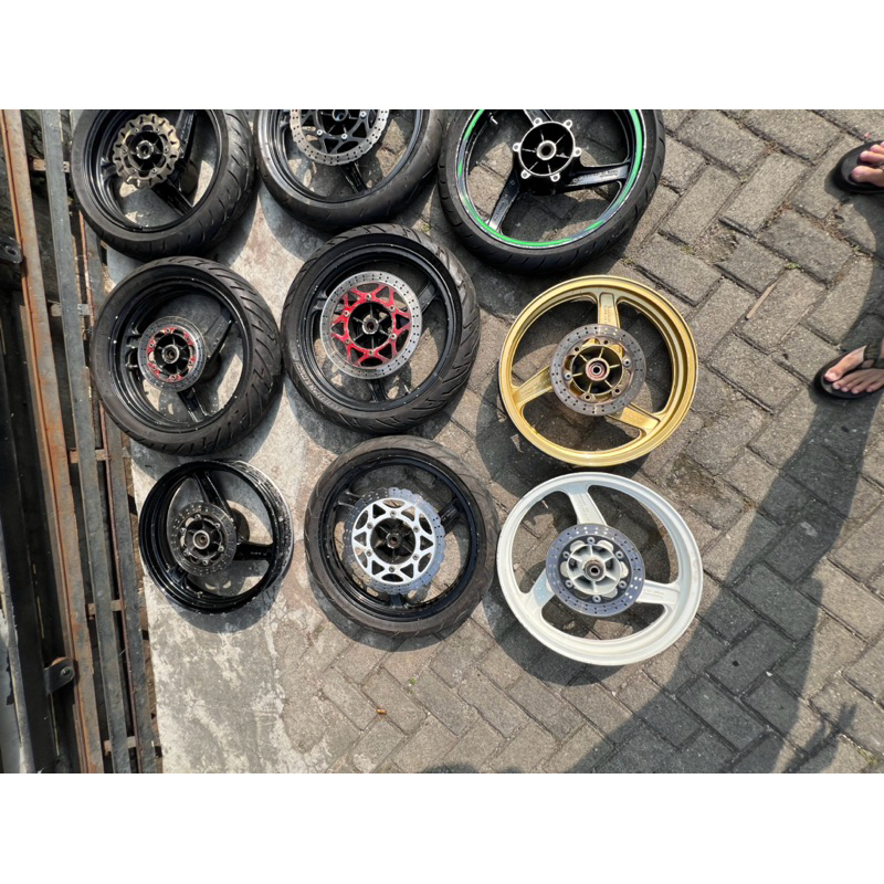 velg ori ninja rr depan belakang