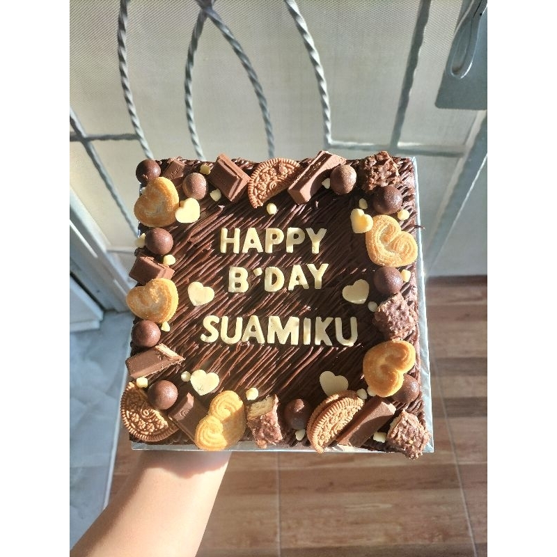 

Kue Brownies Ulang tahun ukuran 20x20 cm