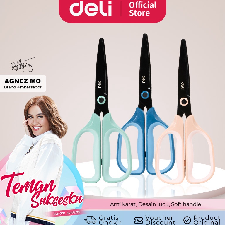 

Lihat Disini Deli Gunting Kertas Scissor Anti Karat Handle Lembut EZ57