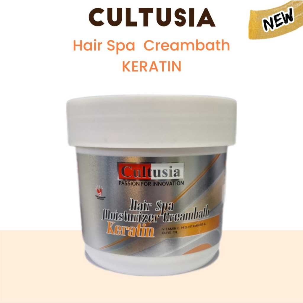 BEAUTY - CULTUSIA HAIR SPA CREAMBATH KERATIN 500ML - HAIR SPA KERATIN CULTUSIA