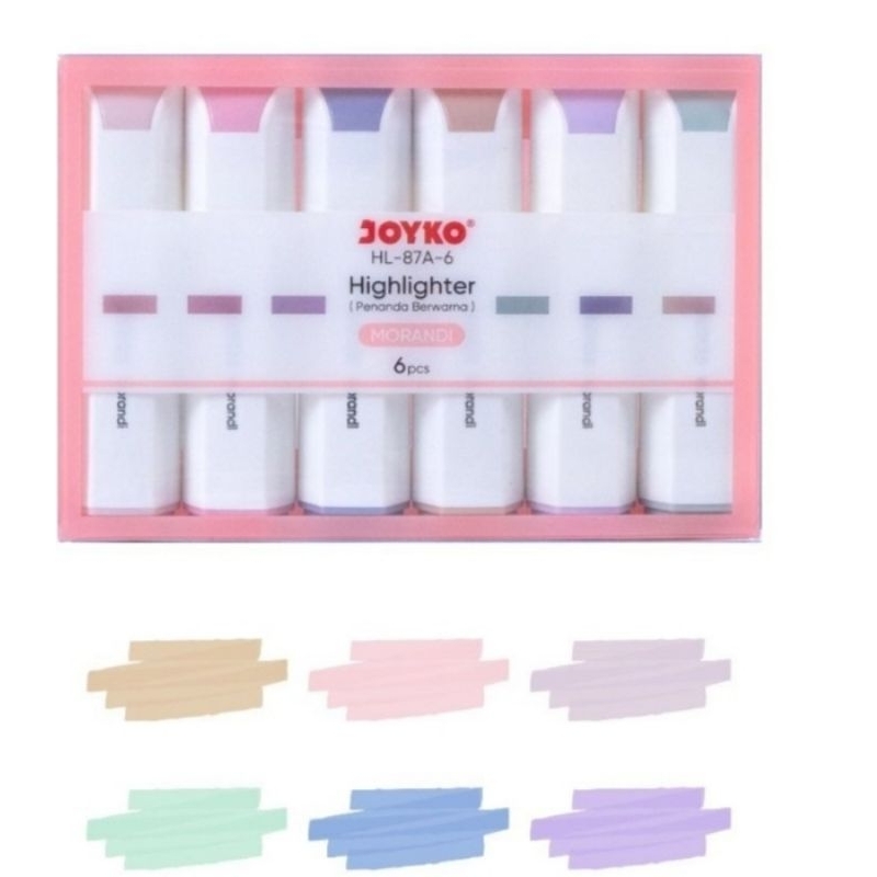 

Highlighter Joyko HL 87A-6 (1set/6pcs)