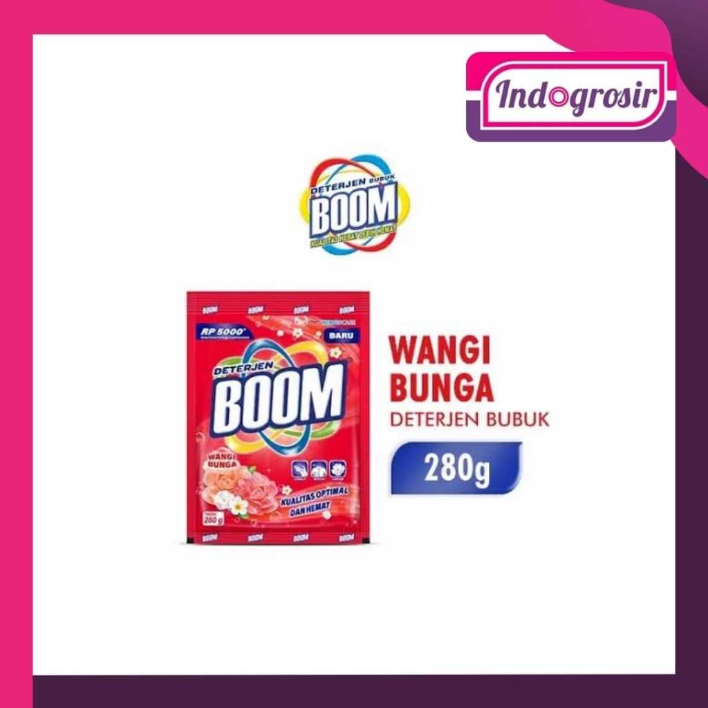 DETERGEN BUBUK BOOM 280G / DETERGEN BOOM 5000/SABUN CUCI BAJU BOOM/PROMO
