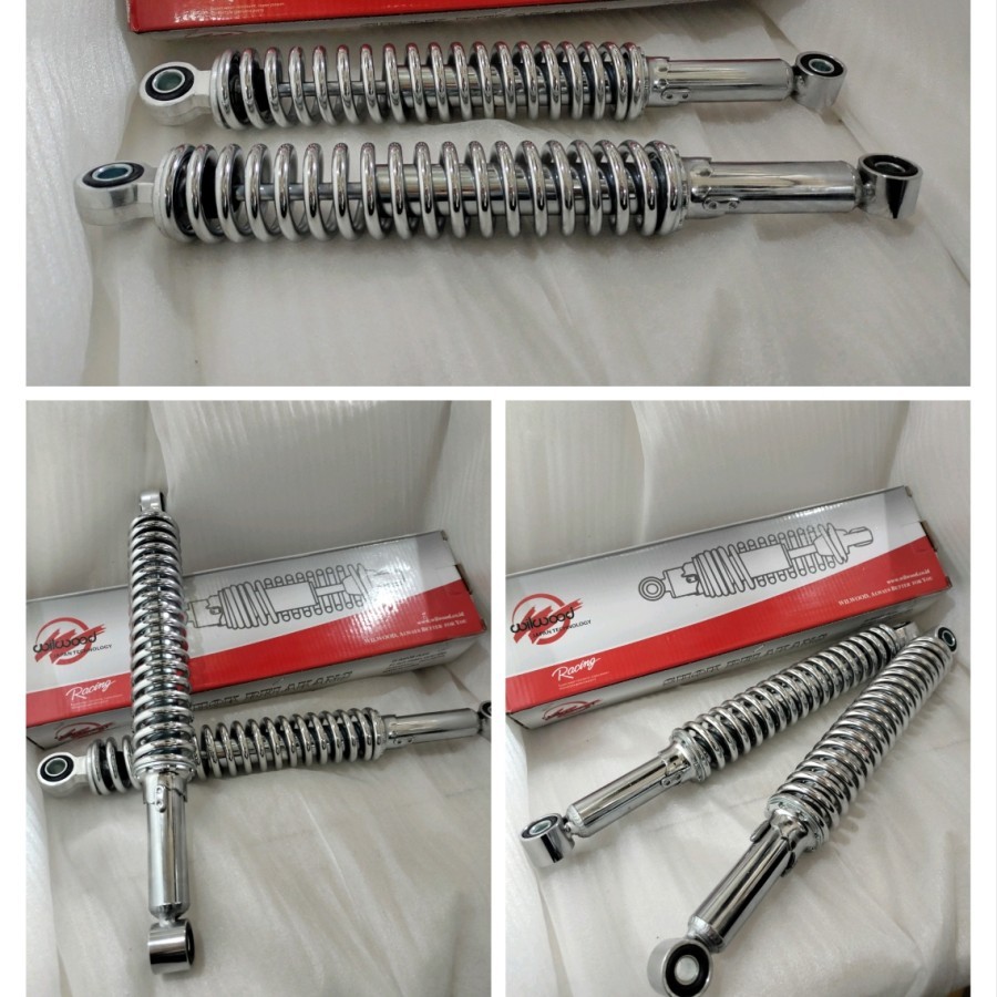 READY STOK] Shockbreaker Win Crome Wilwood Murah /Shockbreaker Honda Win/Shock Belakang Wilwood Hond