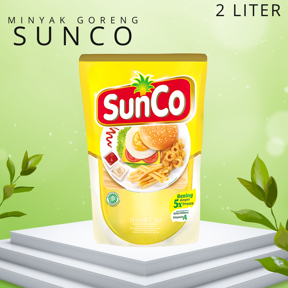 

MINYAK GORENG SUNCO 2 LITER 5 KALI PENYARINGAN - BERKAH CHOPI