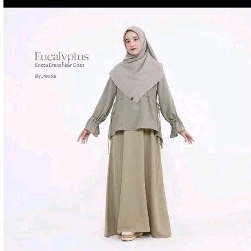 Promo Erissa dress JAMISE warna Eucalyptus