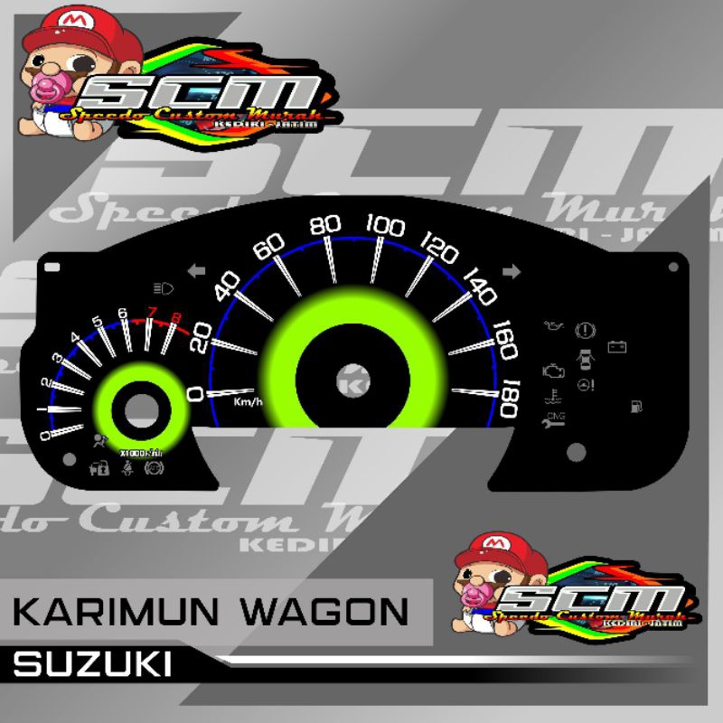 Papan speedometer Suzuki Karimun Wagon Karimun Wagon R panel spidometer custom  Suzuki Karimun Wagon