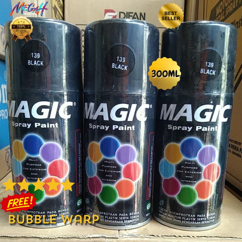 KODE F82T Pilok Cat Semprot Hitam Kilap Black Doff Dop Black Metalik Epoxy Klir Magic Diton Pilox 3M
