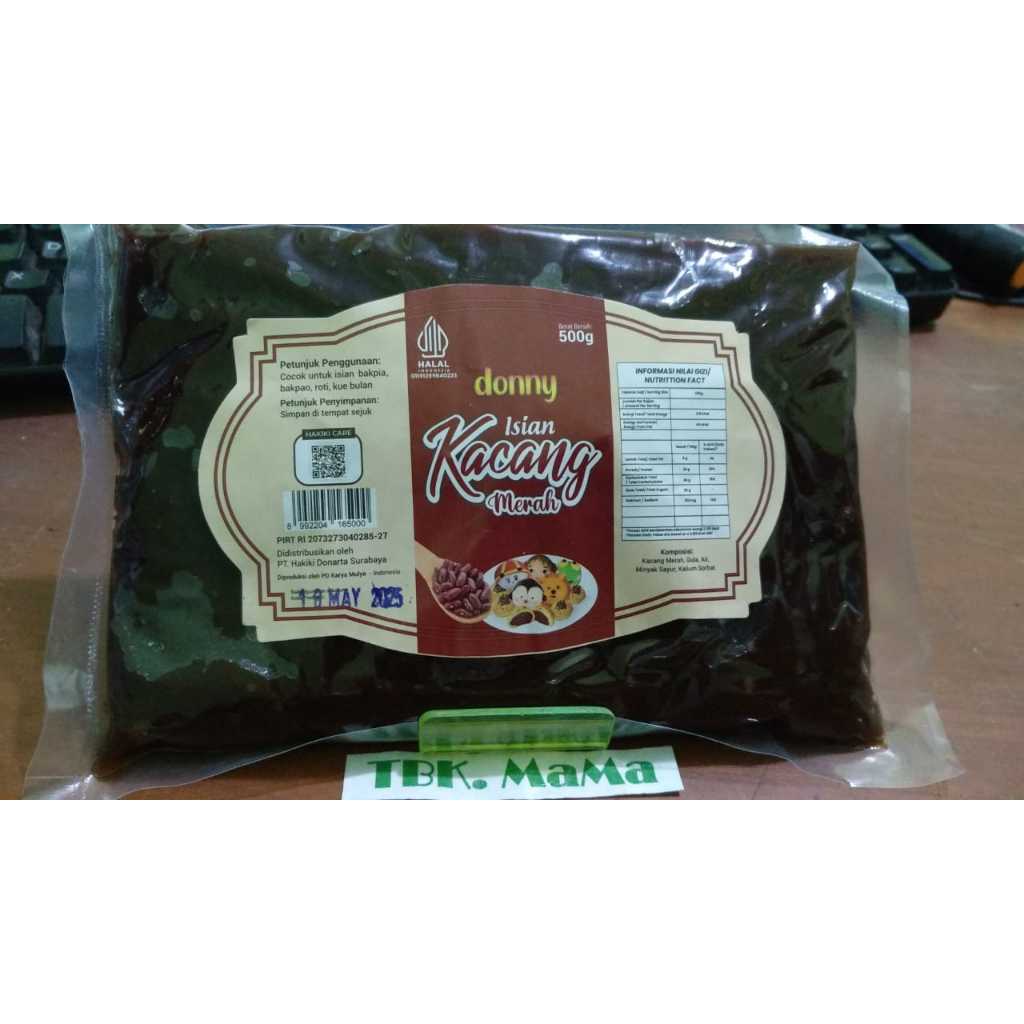 

Bahan isian Kacang Merah Merek Donny (HALAL)