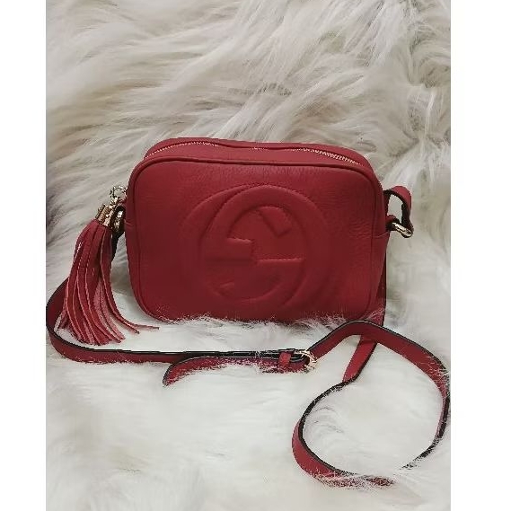 Gucci Soho Disco Bag/ TAS GUCCI SOHO ORI  MERAH PRELOVED /TAS GUCCI PL
