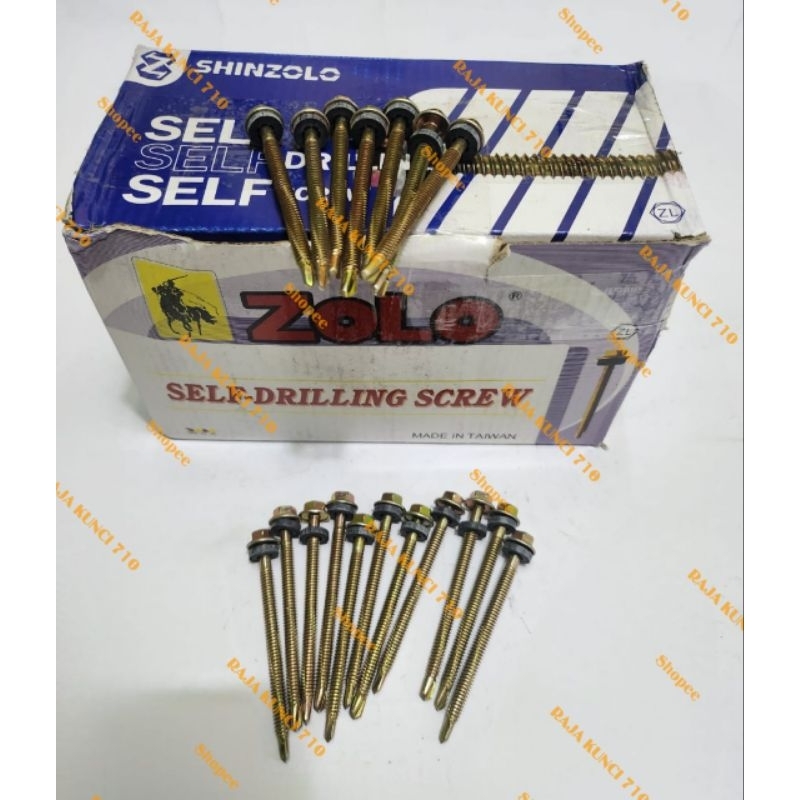Baut Roofing 12×70 ZOLO - Baut Roofing 12×70 / Baut Atap 7 cm ZOLO
