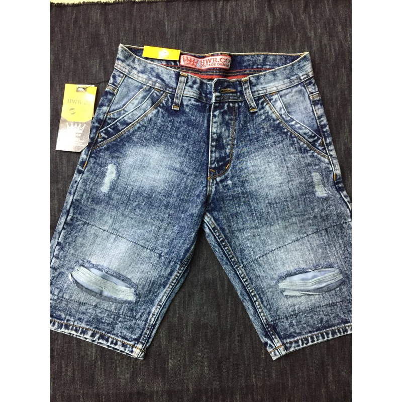 celana jeans wiscer sobek pendek // celana pendek pria wiscer original // celana pendek distro model