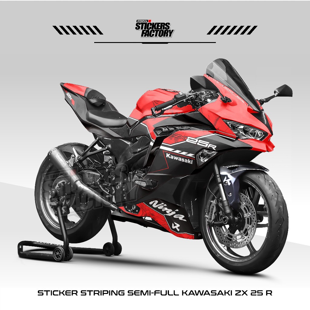STICKER STRIPING SEMIFULL KAWASAKI NINJA ZX25R / DECAL ZX25R / STIKER MOTOR ZX25 VARIASI / ZX25 / 25