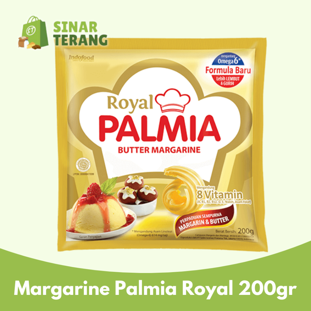 

Margarine ROYAL PALMIA 200gr sachet butter & margarin blend