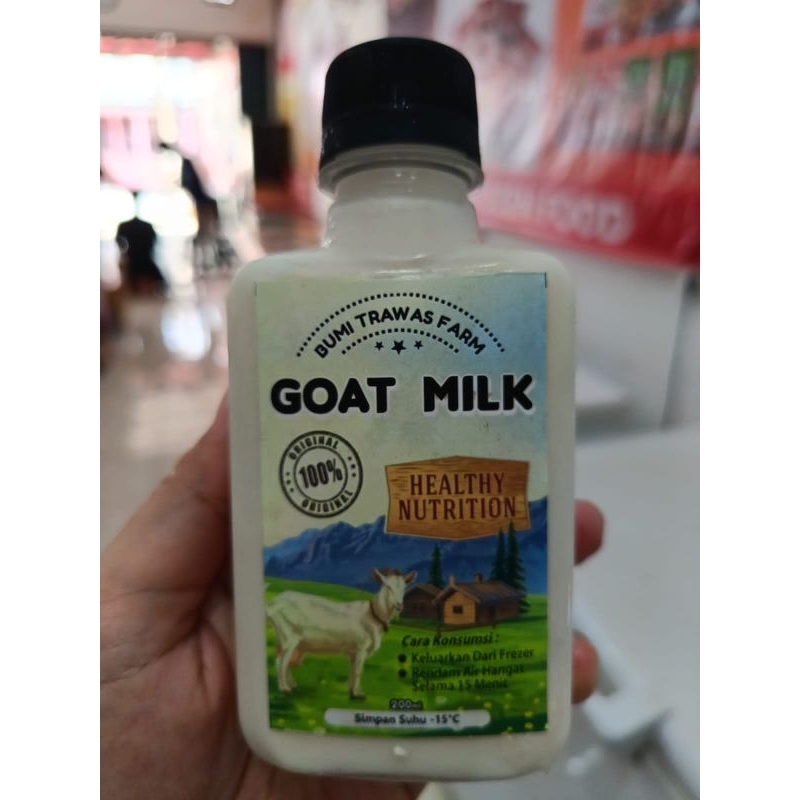 susu kambing murni 100% tanpa campuran 200ml