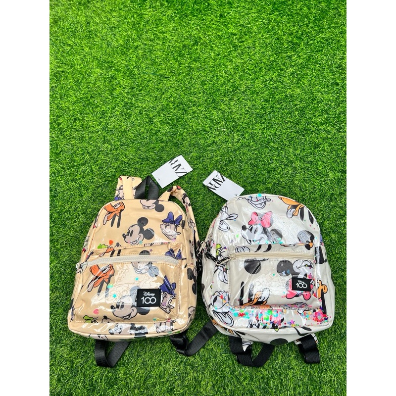 MEGA Tas Anak Zara Kids Mickey Disney Ransel Mini Anak Perempuan Detail Backpack Lucu