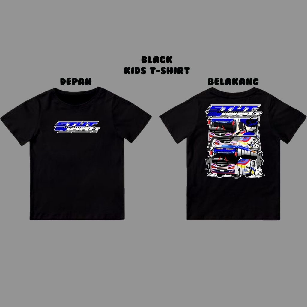 [BISA COD] KAOS BUS MANIA STUT JACK SUGENG RAHAYU COTTON COMBED 24S KAOS ANAK UNISEX