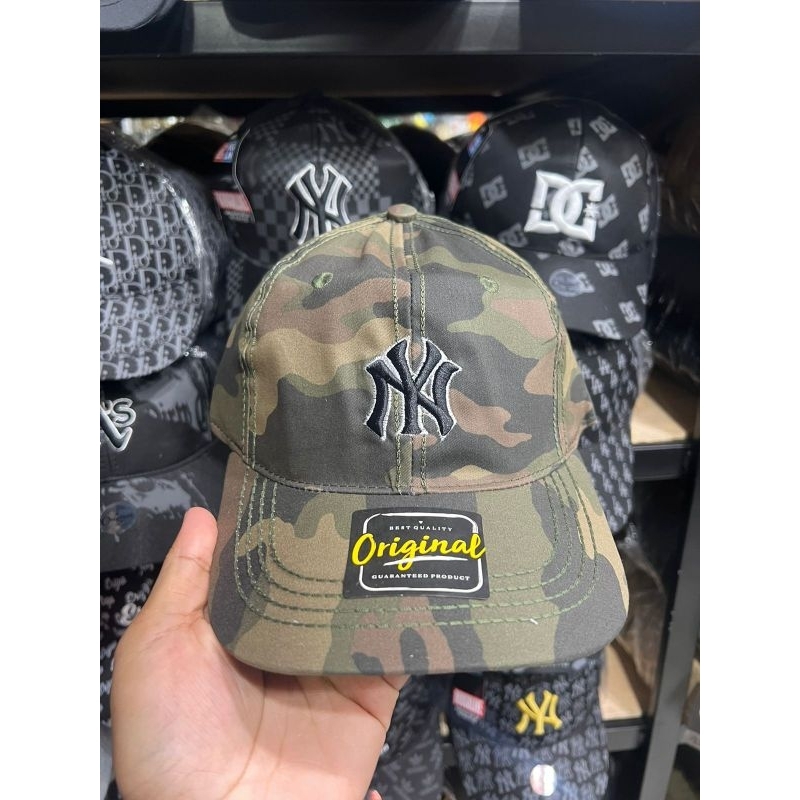 Topi Baseball Snapback Distro Allsize Dewasa Logo Tulisan Bordir Nyc Doreng army loreng