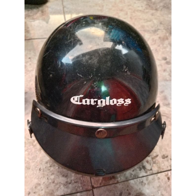 Helem Cargloss ori warna hitam uk L
